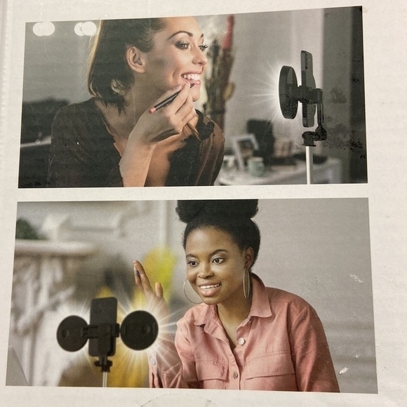 Brookstone 2-in-1 Wireless Selfie Ring Light Kit New, Unused - Picture 3 of 9
